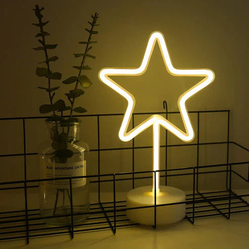 Neon Lights With Round Base